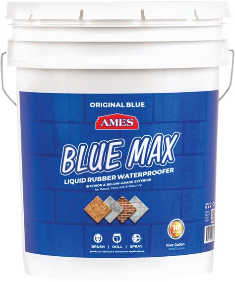 ames blue max liquid rubber waterproofing coating